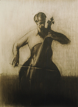 Andy Martin playing the cello